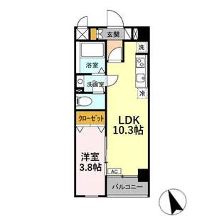 フロリアードもとやま【2階】の間取り