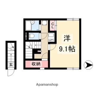 HABITER IKESHITA(アビテ池下)【2階】の間取り
