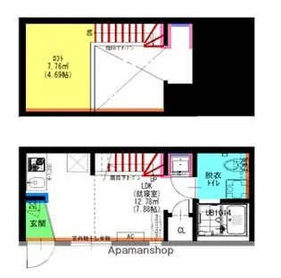 Velo JIYUGAOKA(ヴェロジユウガオカ)【2階】の間取り