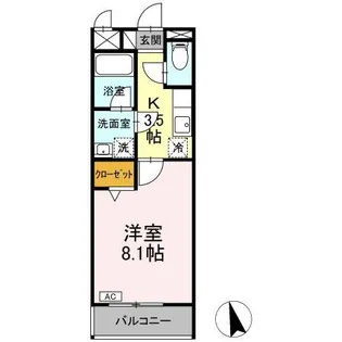ジャン リュミエール【1階】の間取り