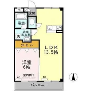 メゾンTA【4B号室】の間取り