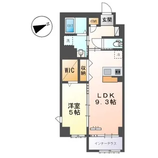 THE BLOSSOM 新栄【1階】の間取り