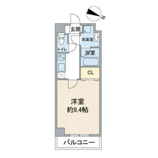 スカイコート桐林【1階】の間取り