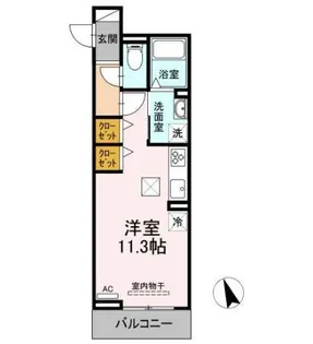 アエルビーレ【1階】の間取り