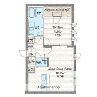 quador noie 今池【5階】の間取り