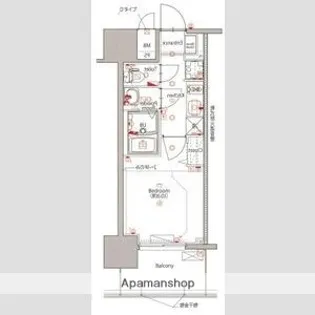MAXIV新栄【8階】の間取り