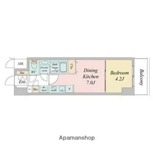 ルネフラッツ今池駅前SOUTH【3階】の間取り
