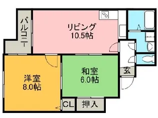 カーサラフィーネ【2階】の間取り