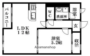 ホリーステージ城山【2階】の間取り