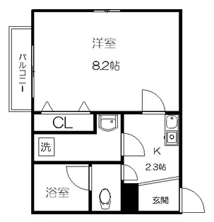 アリヴィオ東苑【1階】の間取り