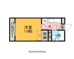 1Kの間取り画像