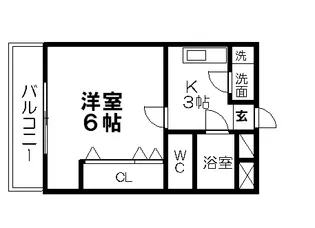 ブライトプレイスあゆち【00303号室】の間取り