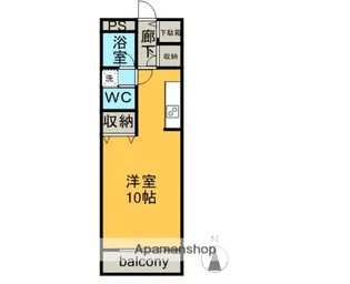 グランパス城木【4階】の間取り