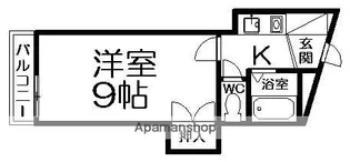 富士レイホービル第三【2階】の間取り