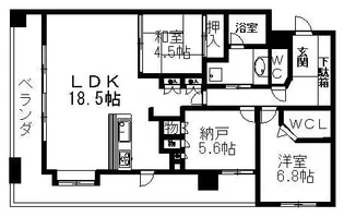 ベレーサ鶴舞公園【10階】の間取り