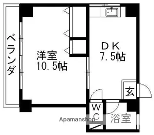 第2加納マンション【3階】の間取り