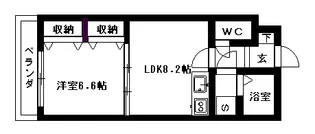 城木館【403号室】の間取り