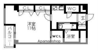 ドルフィン千種【6階】の間取り
