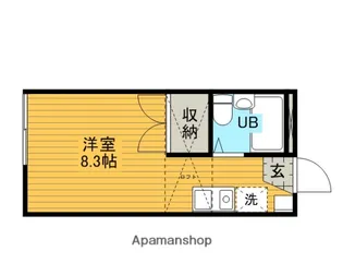 ニシヤマハイツ【1階】の間取り