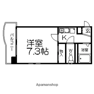 グランパス筒井【4階】の間取り