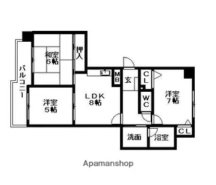 メゾン・ド・ラステア【3階】の間取り