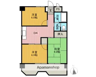 クリーンビル【6階】の間取り