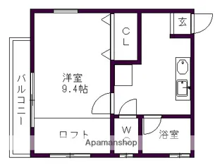 愛知県名古屋市千種区上野3丁目【マンション】の間取り