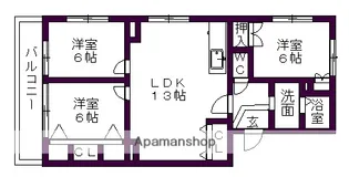 本山マンション【2階】の間取り