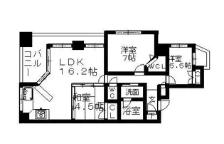 ベレーサ星ヶ丘【5階】の間取り