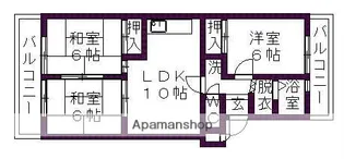 岡嶋グリーンハイツ【2階】の間取り