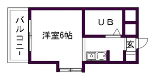 新池第一ビル【4B号室】の間取り