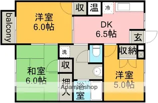 ハイムパンプキン2A棟【2階】の間取り