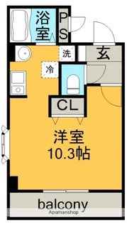 メゾン・ド・ソレイユ.【102号室】の間取り