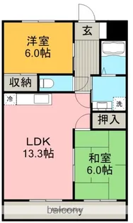 セシール【3階】の間取り