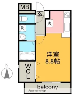 コアノス荒子【2階】の間取り