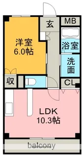 ラ・フォンテカーラ【3階】の間取り