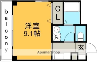 ブルーメ中柳【2階】の間取り