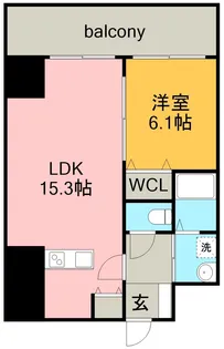 ベレーサ築地口ステーションタワー【13階】の間取り