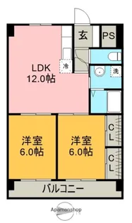 アネックス高畑【6階】の間取り