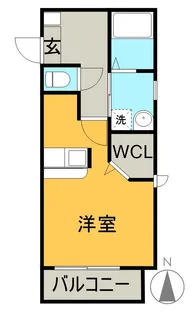 クレール高畑【1階】の間取り