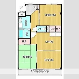 パストラーレ壱番館【2階】の間取り