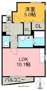 グランドヒルズ供米田5番館【3階】の間取り