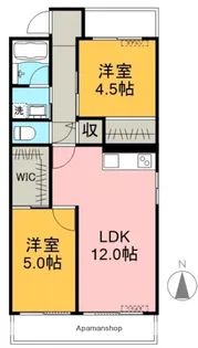 浅井第2マンション【7階】の間取り