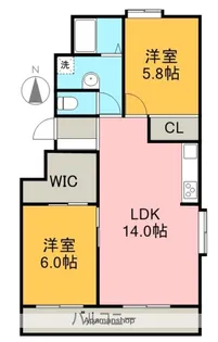 アビタシオンR【2階】の間取り