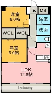 ベルラフィネ【2階】の間取り