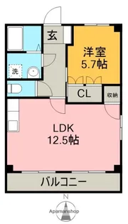 エムトゥルース【2階】の間取り