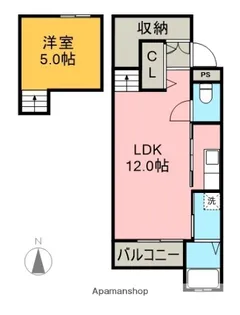 デビュタハウス【1階】の間取り
