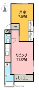デビュタハウス【3階】の間取り