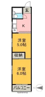 メゾン露橋【201号室】の間取り