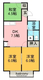 メゾン・ケヤキA棟【2階】の間取り